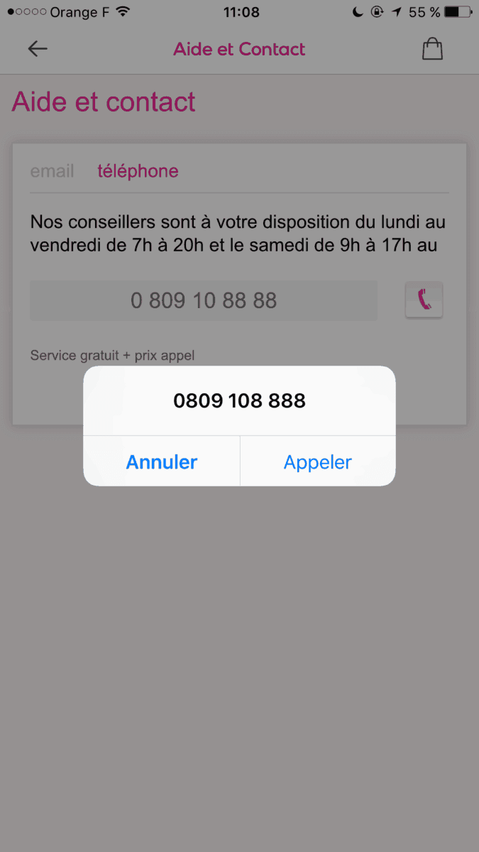 Click To Call - VentePrivée