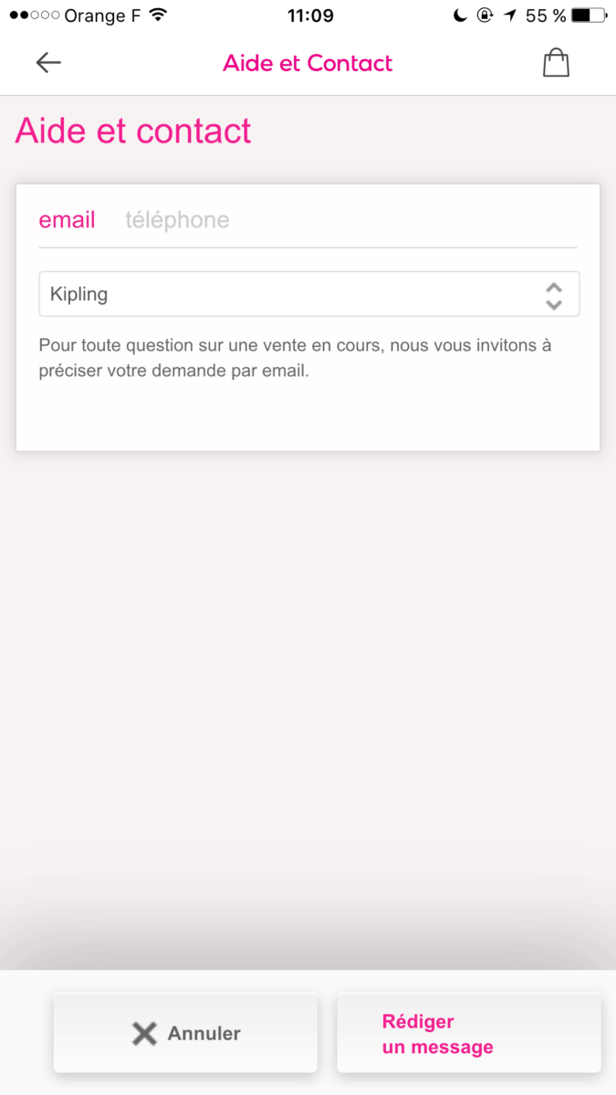 Formulaire - VentePrivée