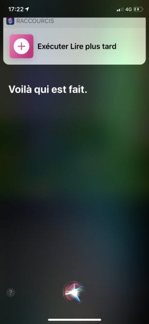 Dis Siri, lire plus tard