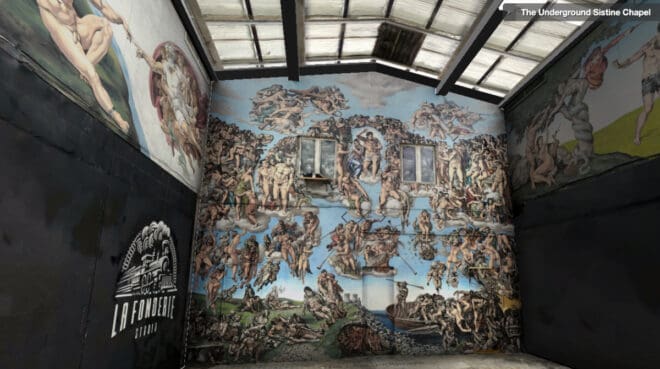 Underground Sistine Chapel sur CryptoVoxel