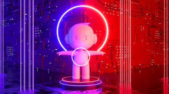 œuvre d'art centrées sur la mascotte d'OPPO, Ollie. Ollie est un ami virtuel de la communauté de la generation Z