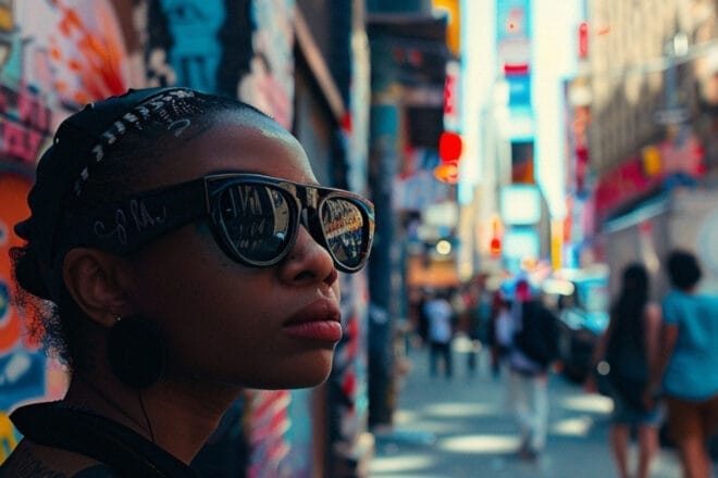 Image d'illustration. Lunette AR