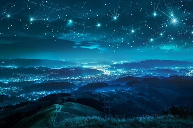 Image d'illustration. Starlink et internet dans les zones rurales.