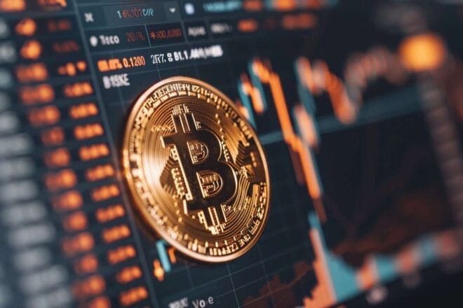 Image d'illustration. Suivi du cours du bitcoin