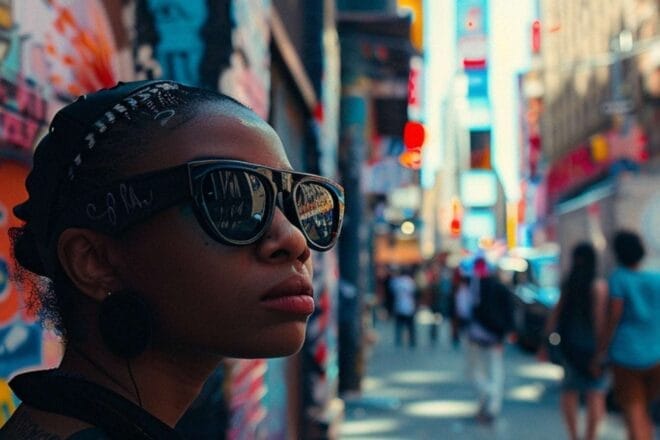 Image d'illustration. Lunette AR