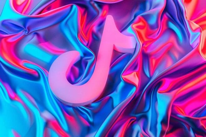 Image d'illustration. Gros plan du logo tiktok