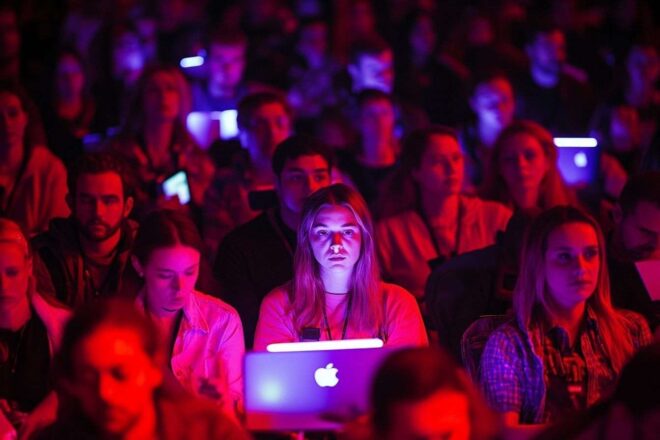 Présentation apple vue d en haut