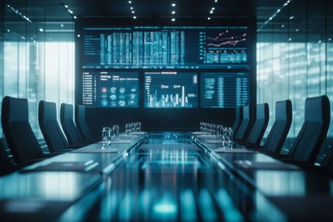 Salle de conférence futuriste