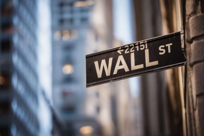 Iconique panneau de wall street à new york