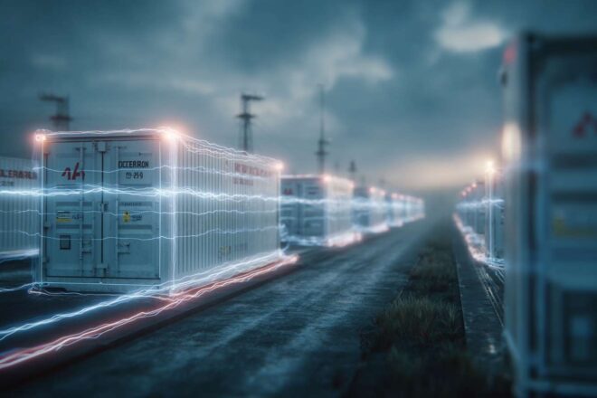 1data centers connected by glowing digital lines showcasing advanced technology amidst a backdrop of geopolitical tension