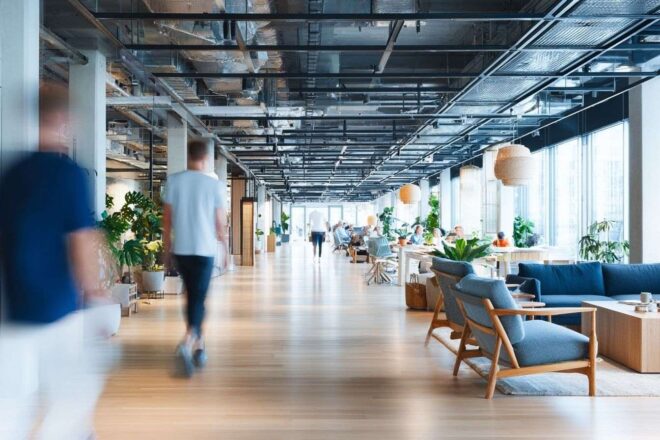 Bureau lumineux moderne