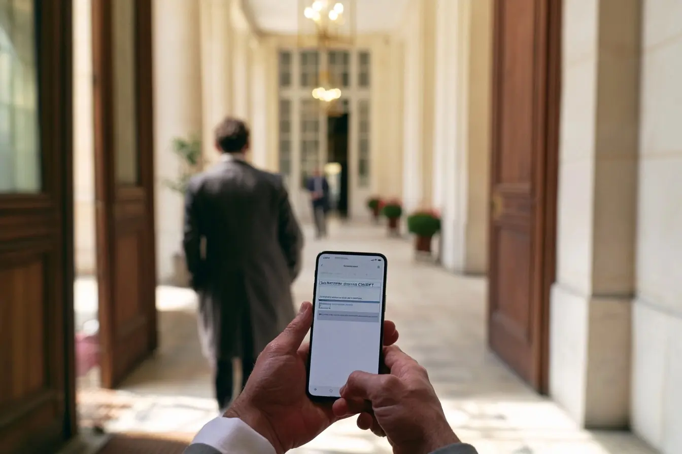 Smartphone ChatGPT devant un tribunal