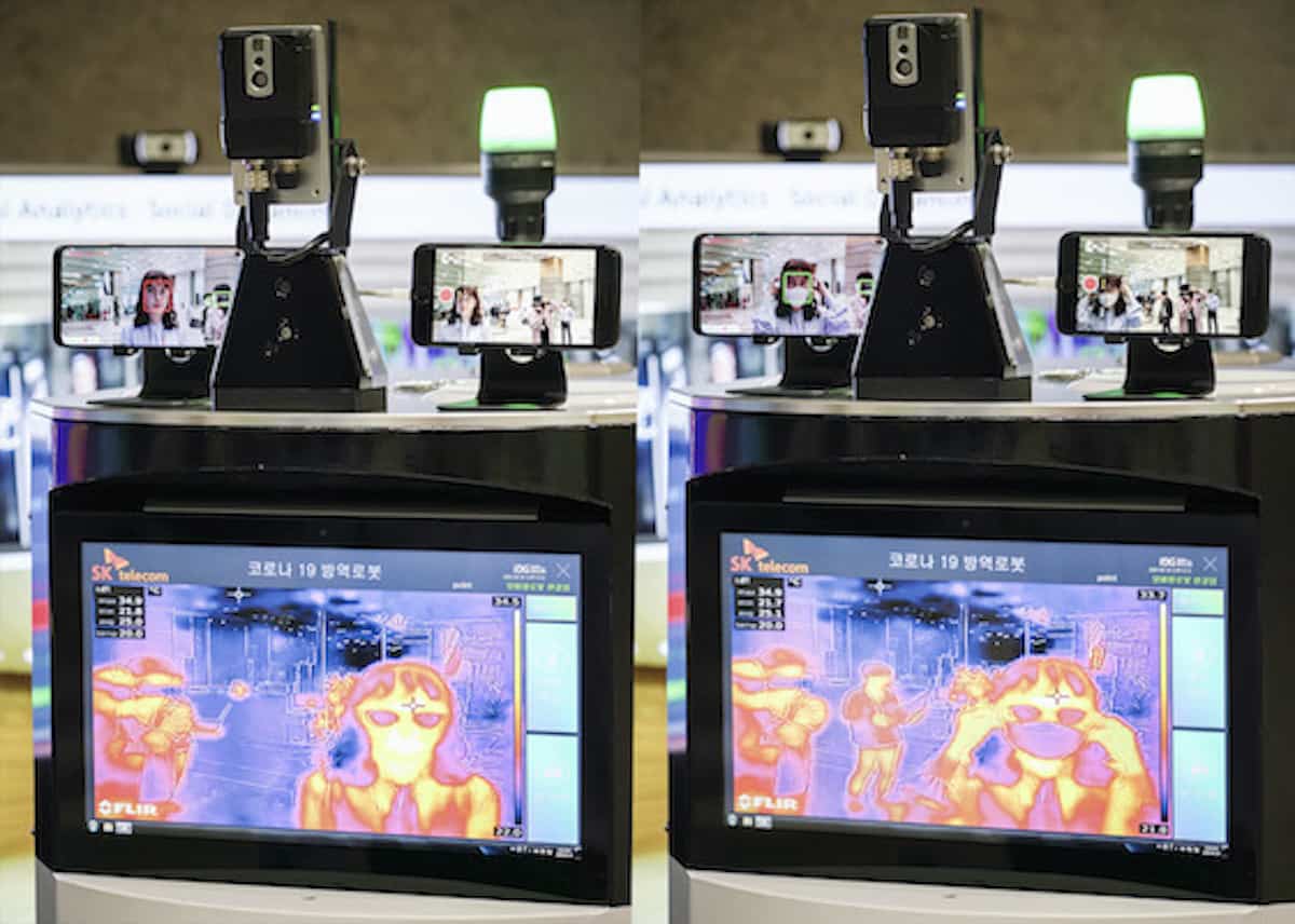 SK Telecom robot Covid-19