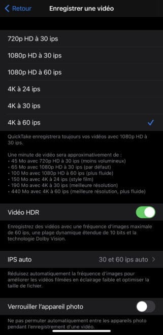 Étape 2 : Activez la vidéo HDR pour activer Dolby Vision.