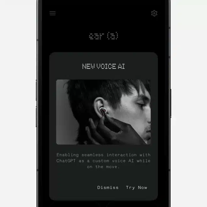 Utilisez votre voix pour accéder à ChatGPT avec Ear et Ear (a), où que vous soyez. Configuration via l’application Nothing X