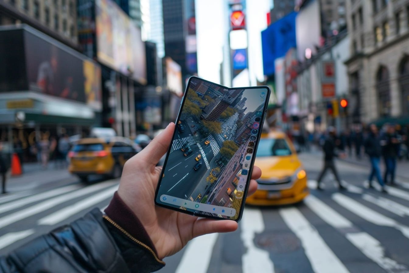 Image d'illustration. Smartphone pliable
