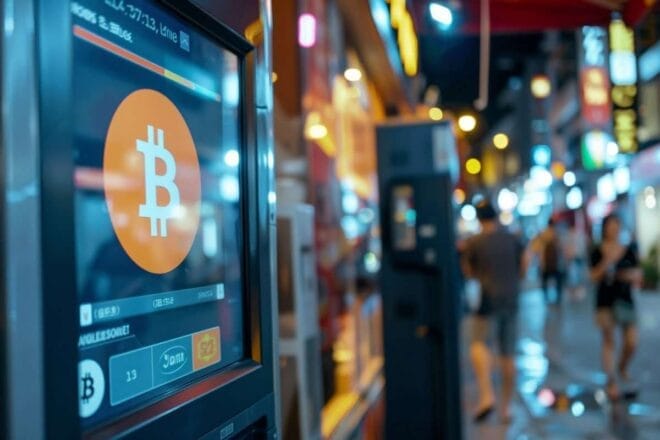 Image d'illustration. Distributeur bitcoin