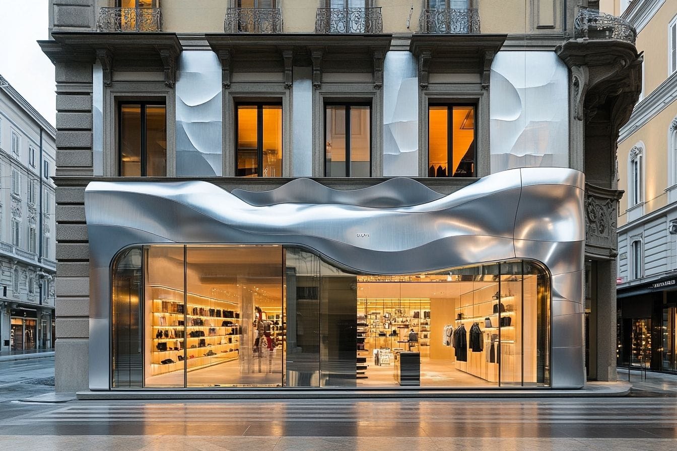 Image d'illustration. Vue extérieure du magasin mango à milan