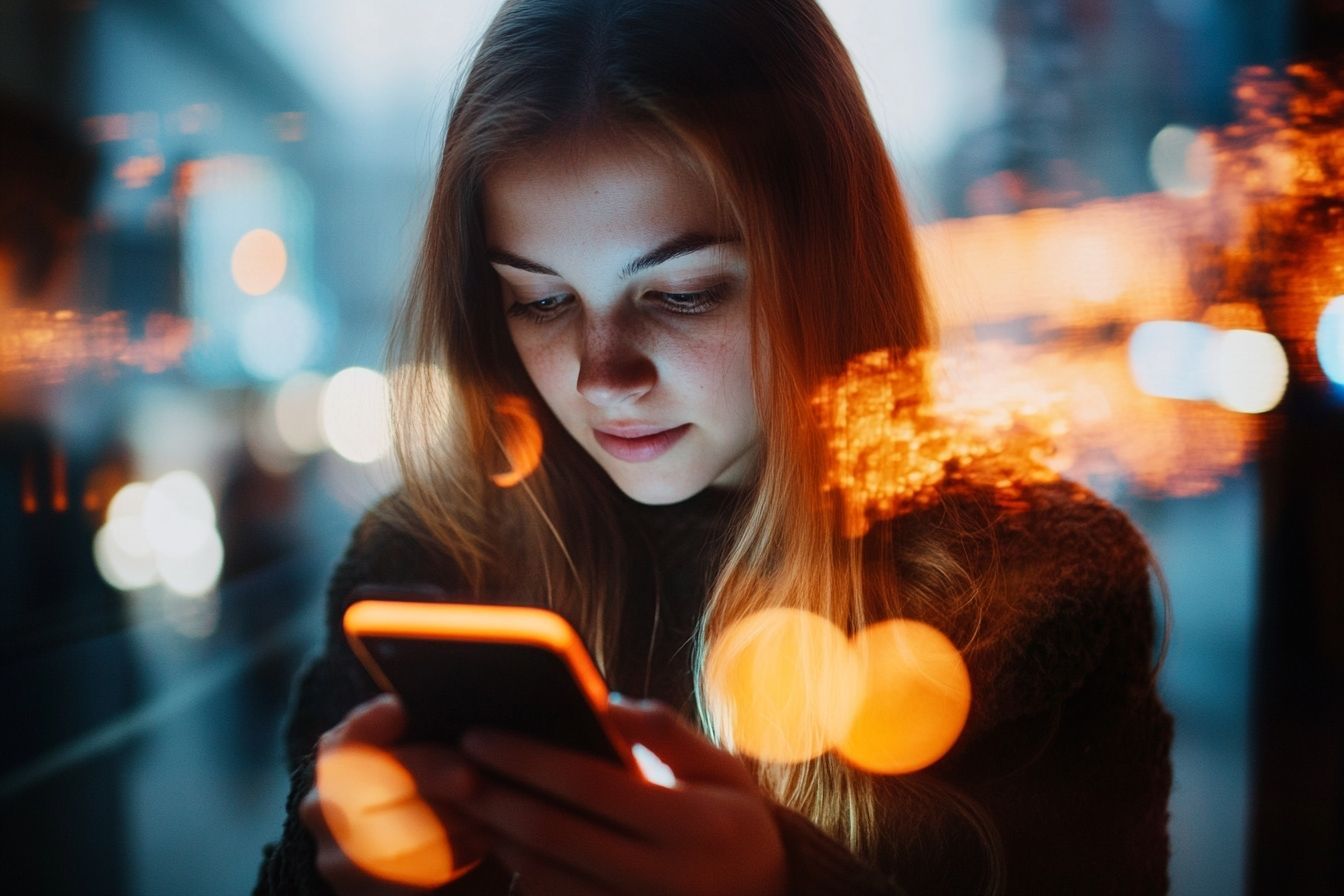 Modèles de lumière dynamique émanant du smartphone