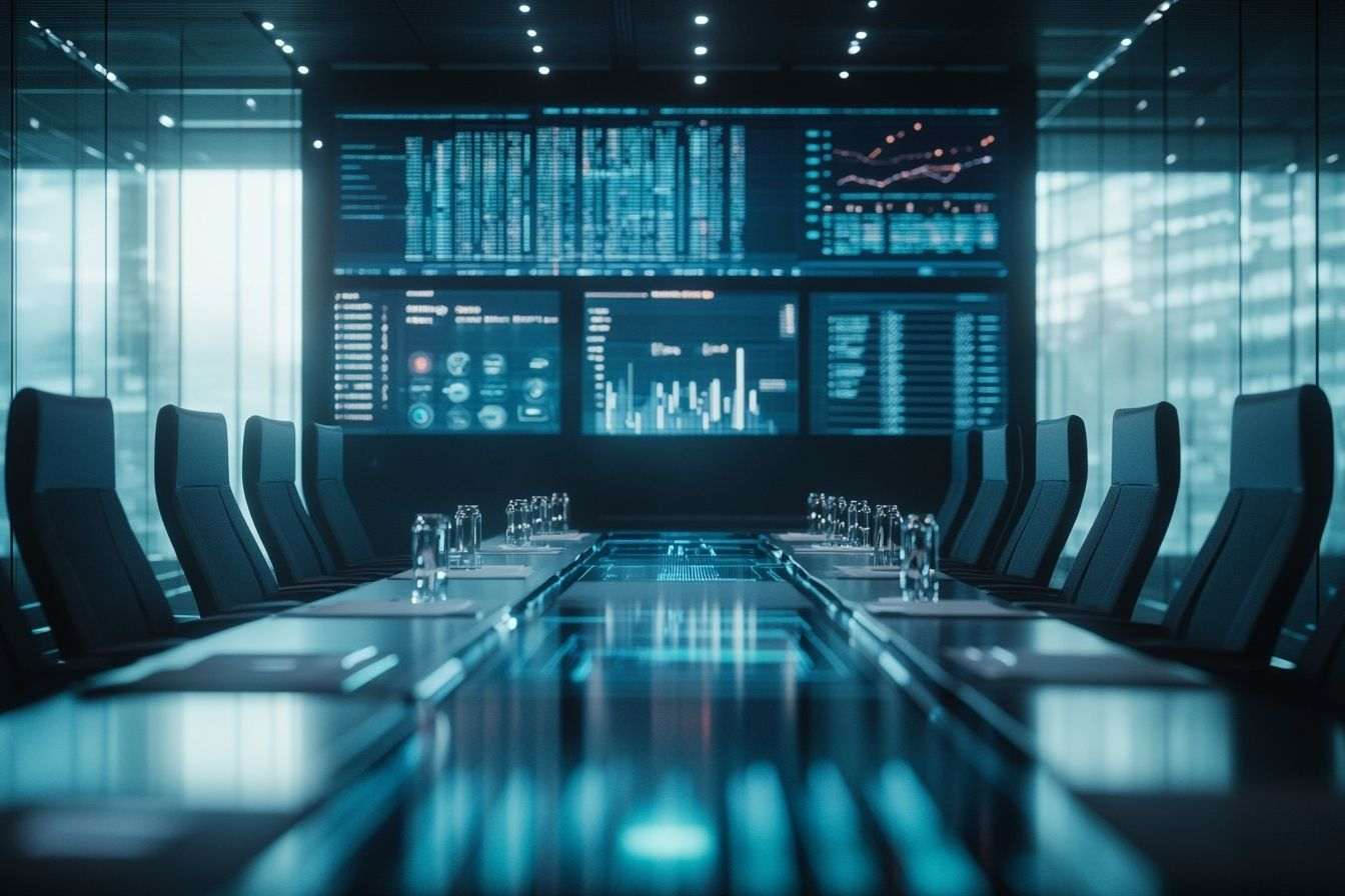 Salle de conférence futuriste
