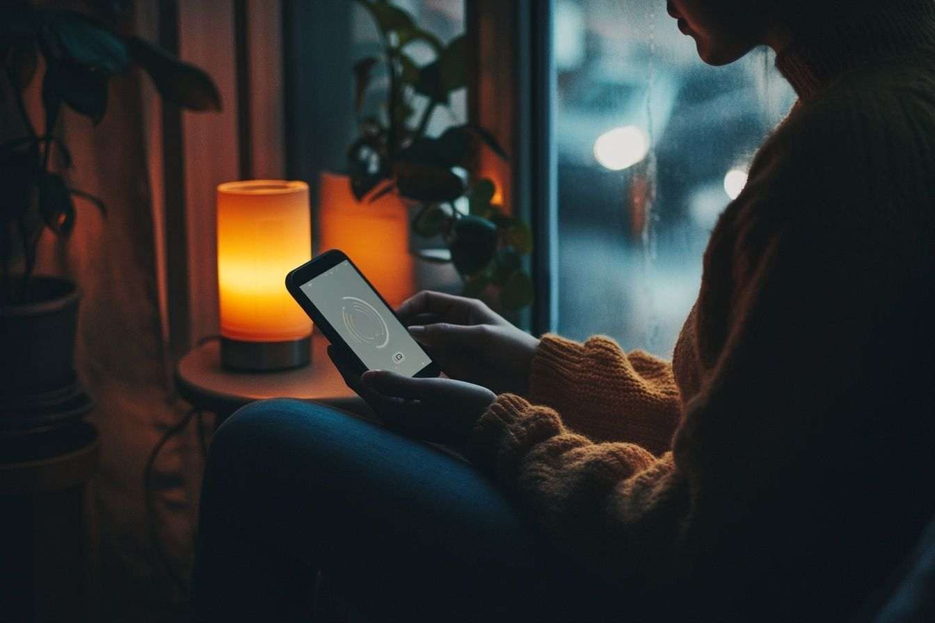 Interaction chaleureuse avec un assistant vocal à domicile