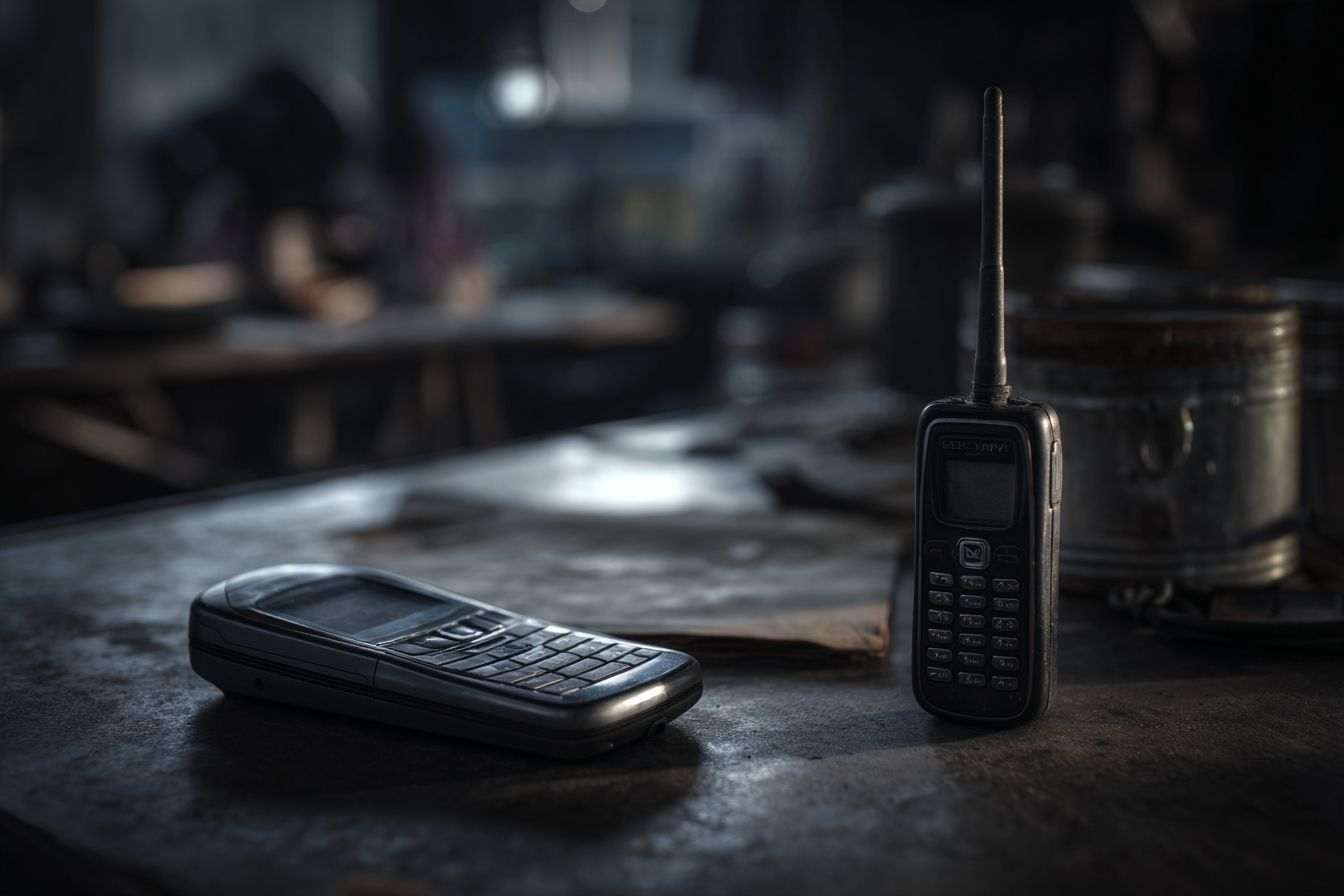 Mobile vintage en gros plan