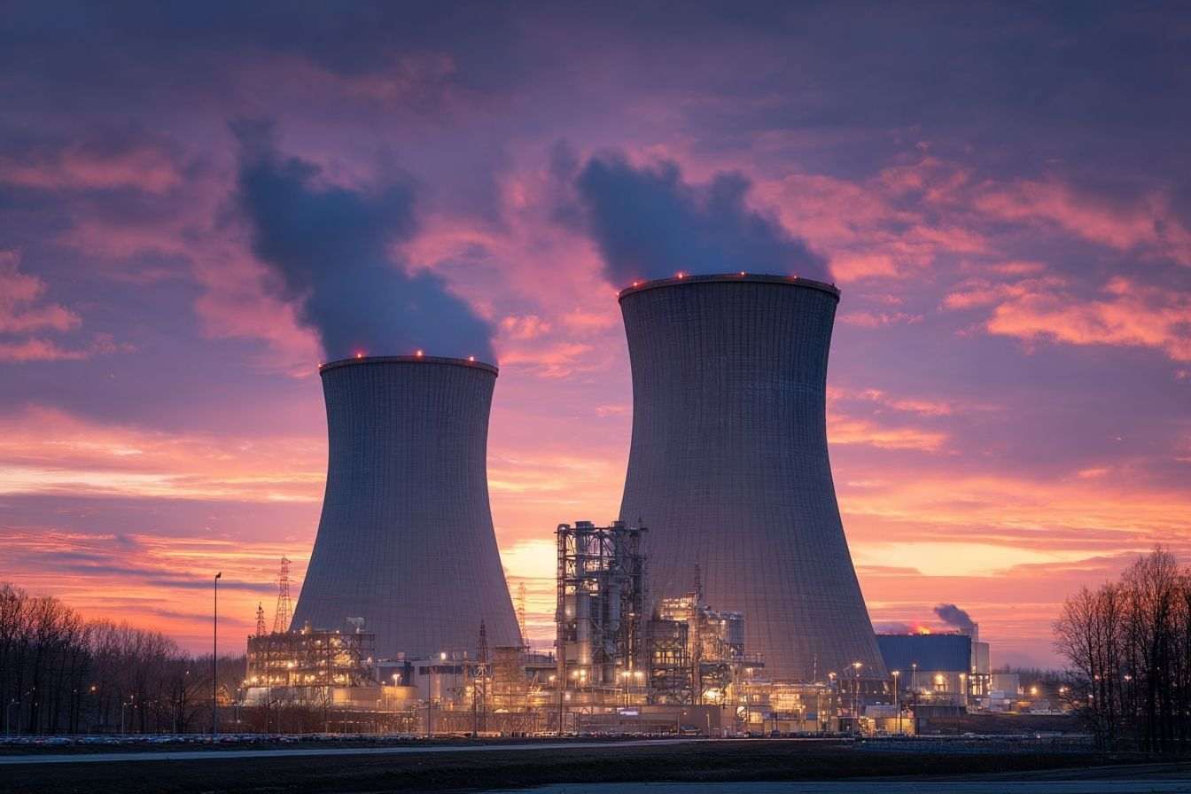 Centrale énergétique futuriste