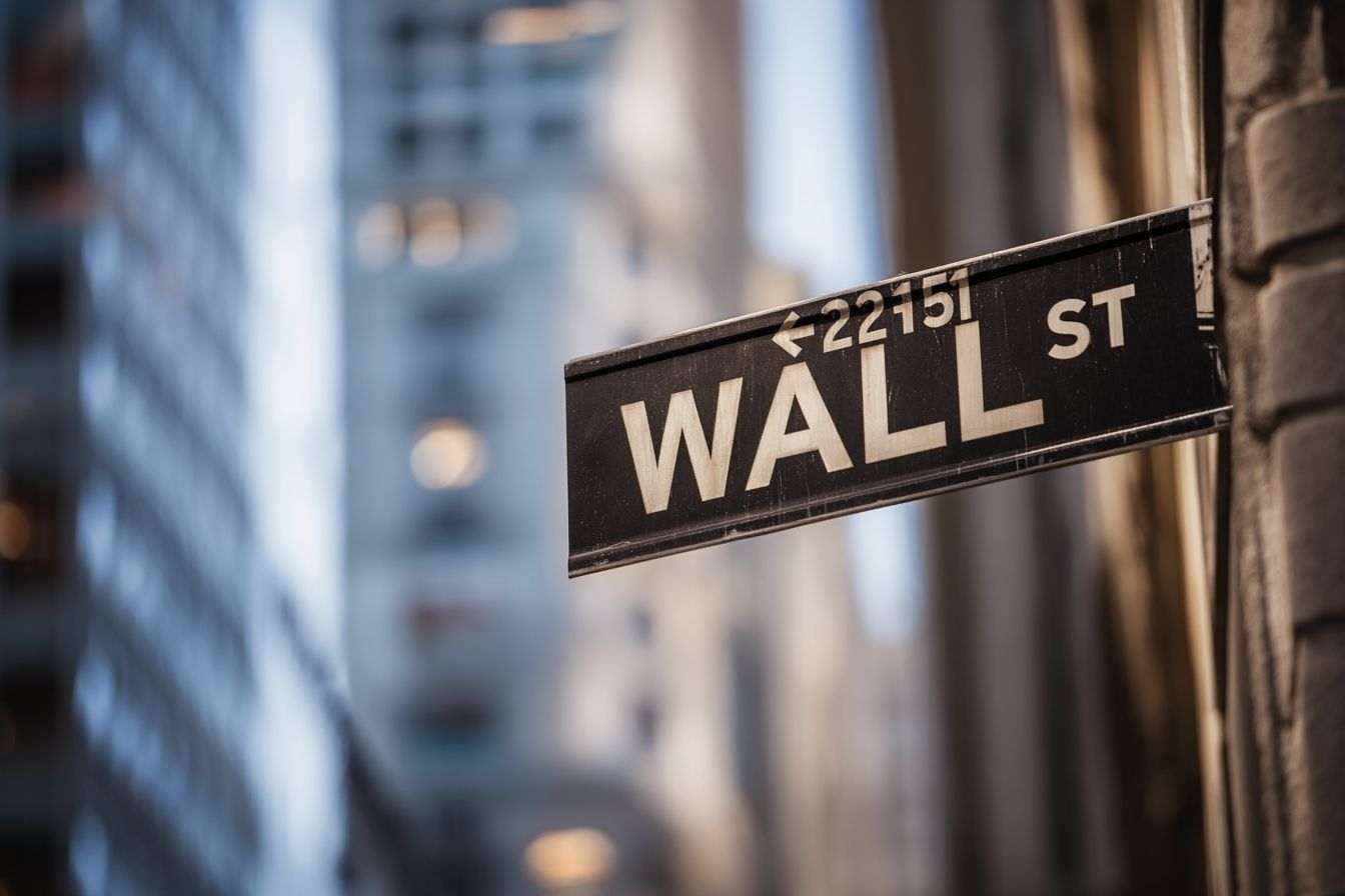 Iconique panneau de wall street à new york