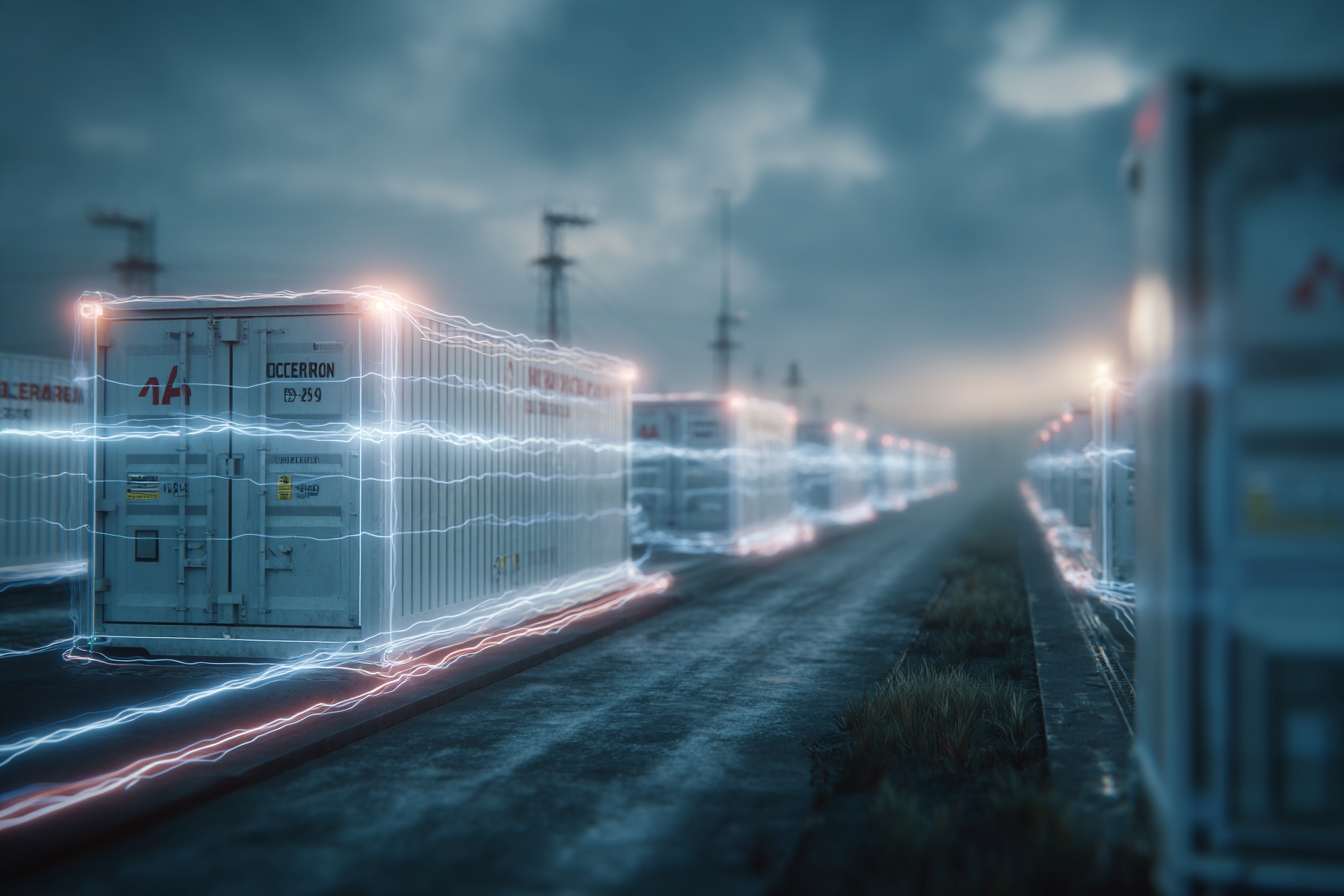1data centers connected by glowing digital lines showcasing advanced technology amidst a backdrop of geopolitical tension