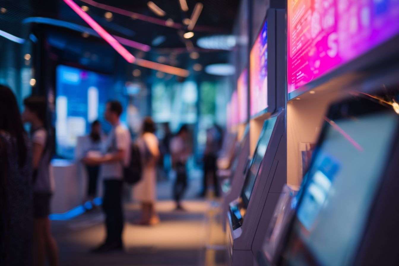 Environnement fintech lumineux et innovant