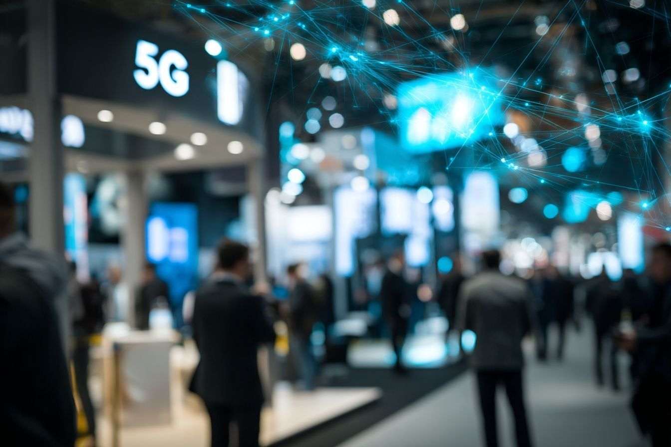 Salon de la technologie futuriste au mobile world congress