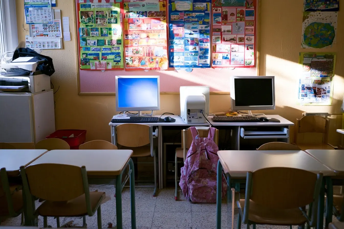 Coin informatique dans une classe primaire
