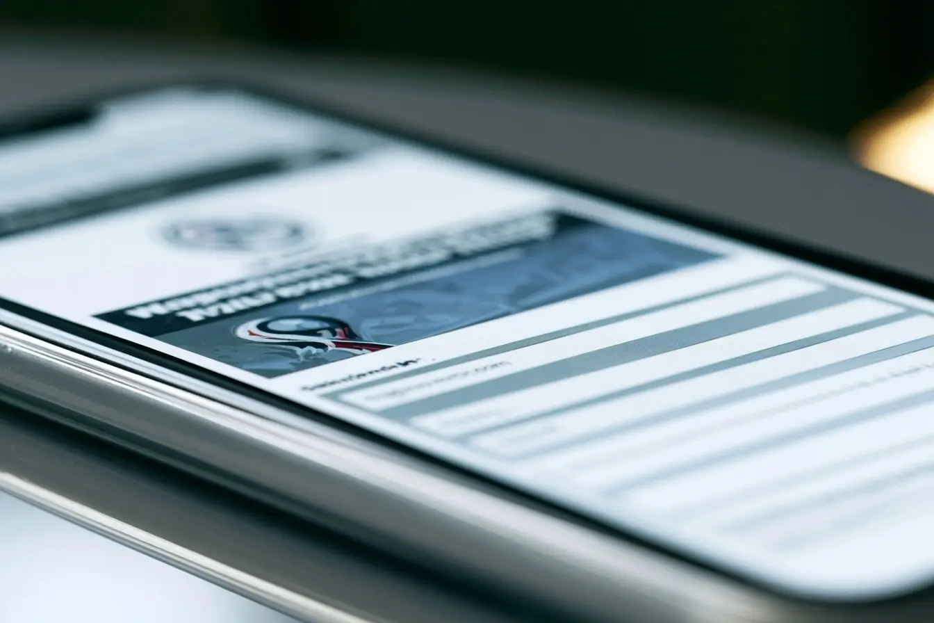 Faux site d'emploi sur smartphone