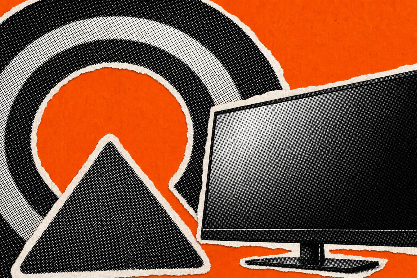 Logo AirPlay géant autour d’un téléviseur