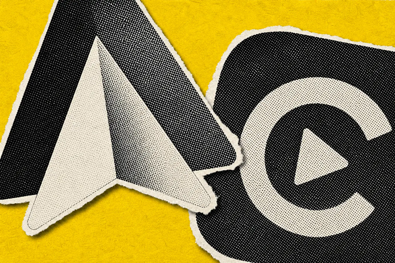 Logos Android Auto et CarPlay en choc