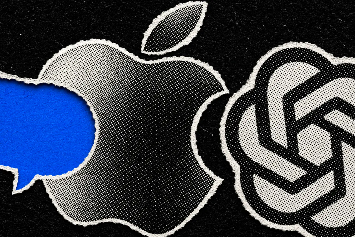 Logo Apple serrant une bulle Messages