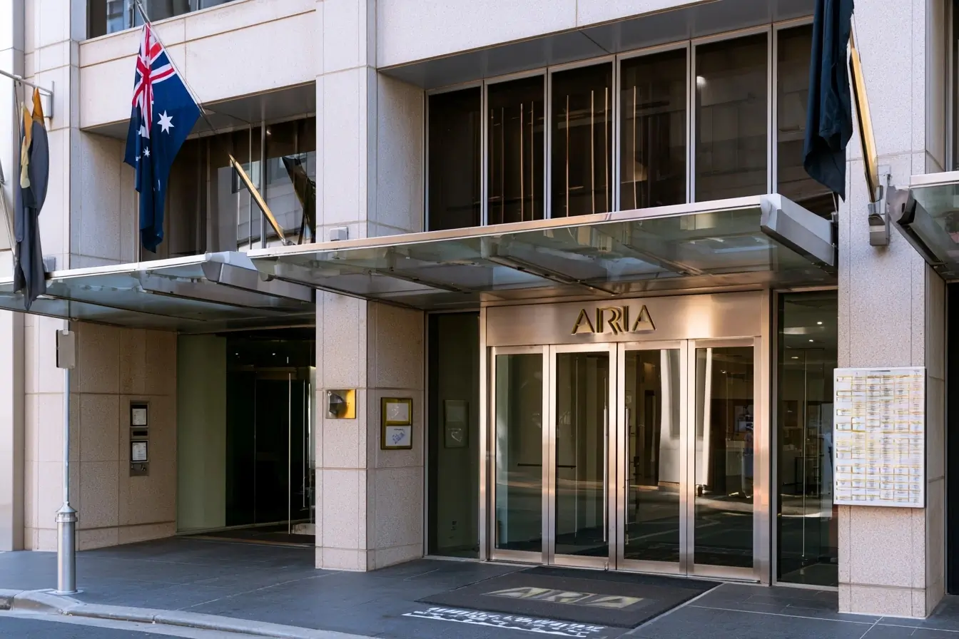 Bureau ARIA avec drapeau australien