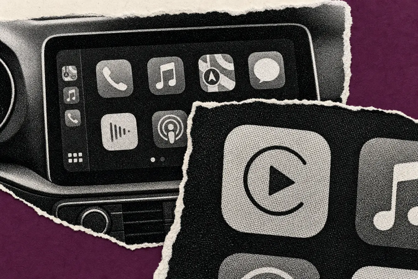 Gros plan sur l’écran CarPlay