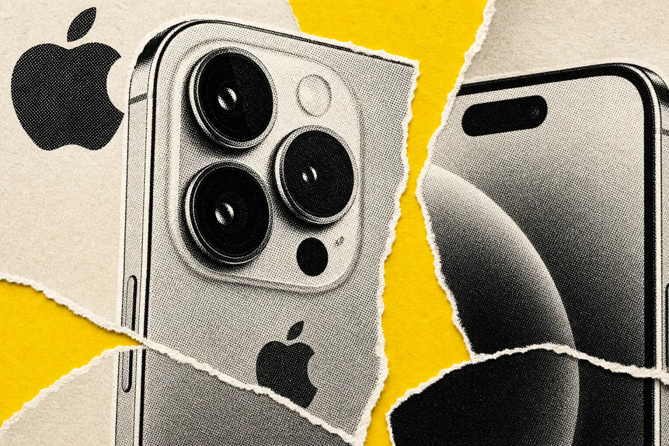 Gros plan d’iPhone coupé sur quatre bords