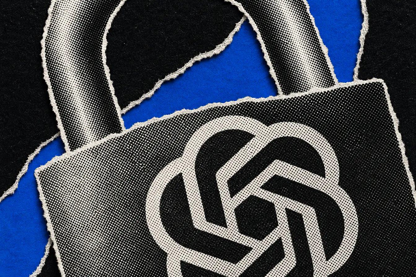 Logo OpenAI serré dans un cadenas