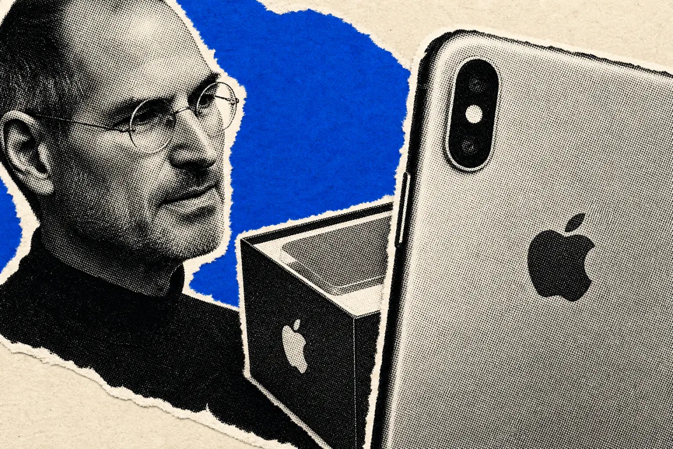 Jobs, iPhone et boîte au centre