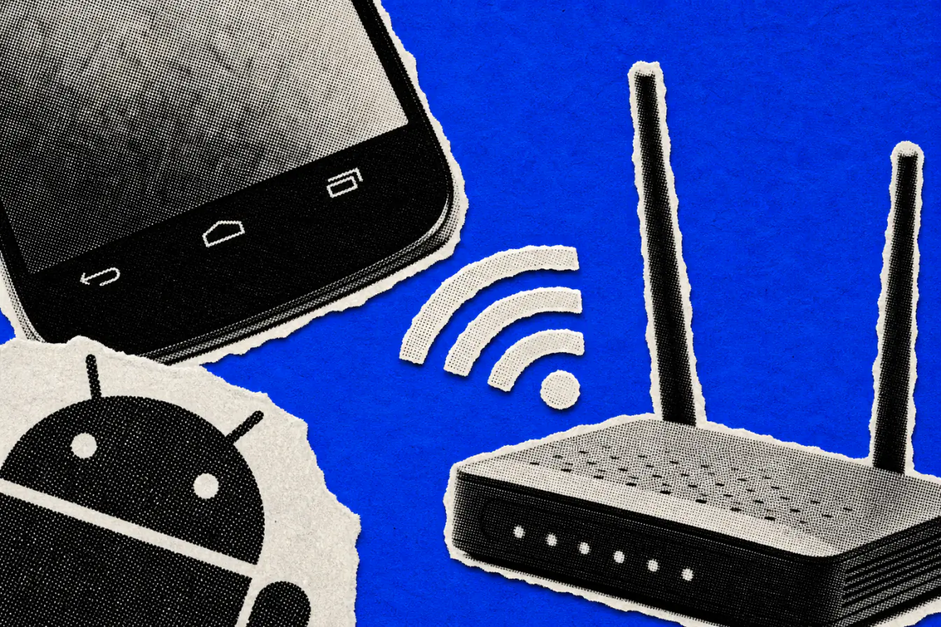 Vieux smartphone Android relayant le Wi‑Fi