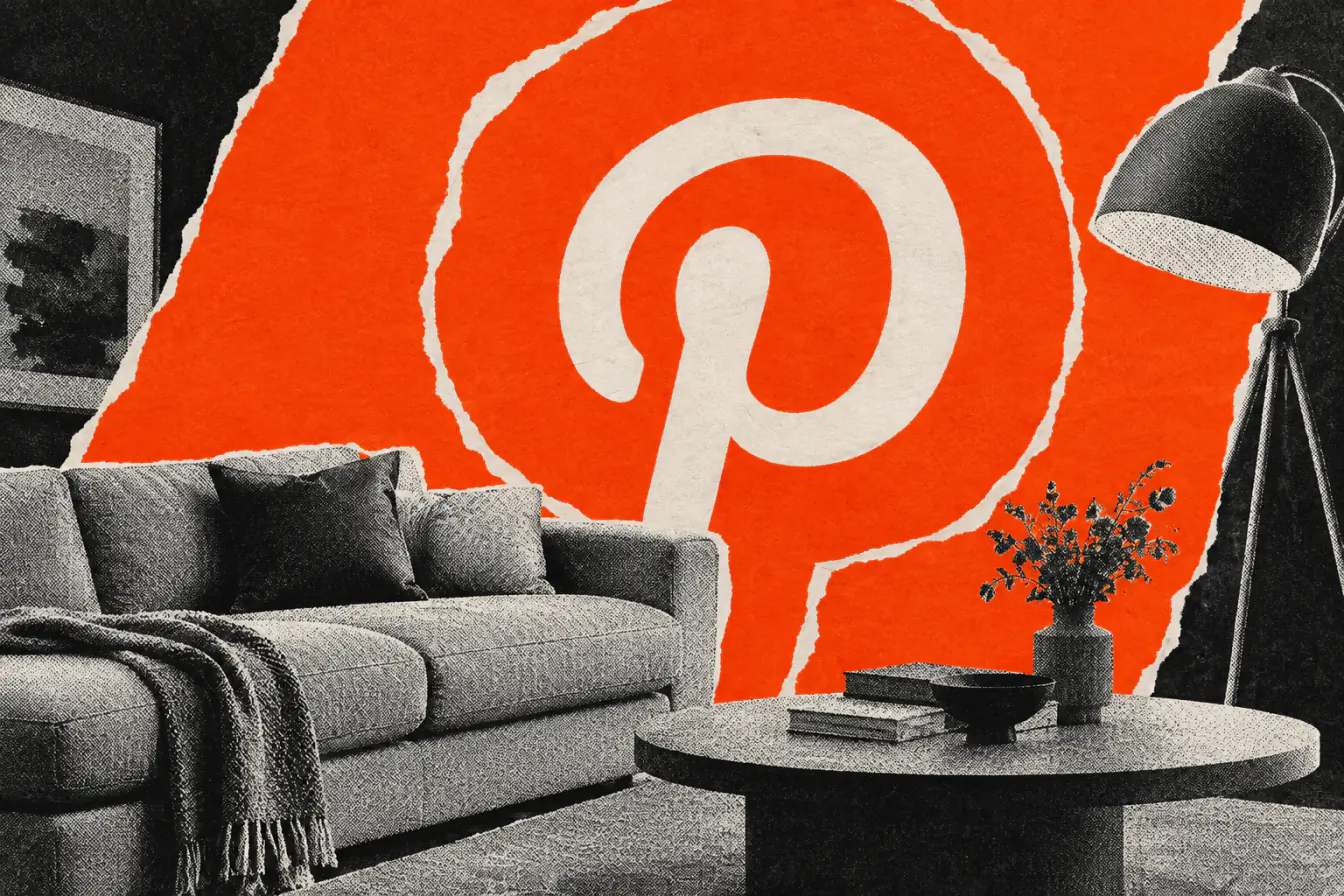 Épingle Pinterest orange sur salon tramé