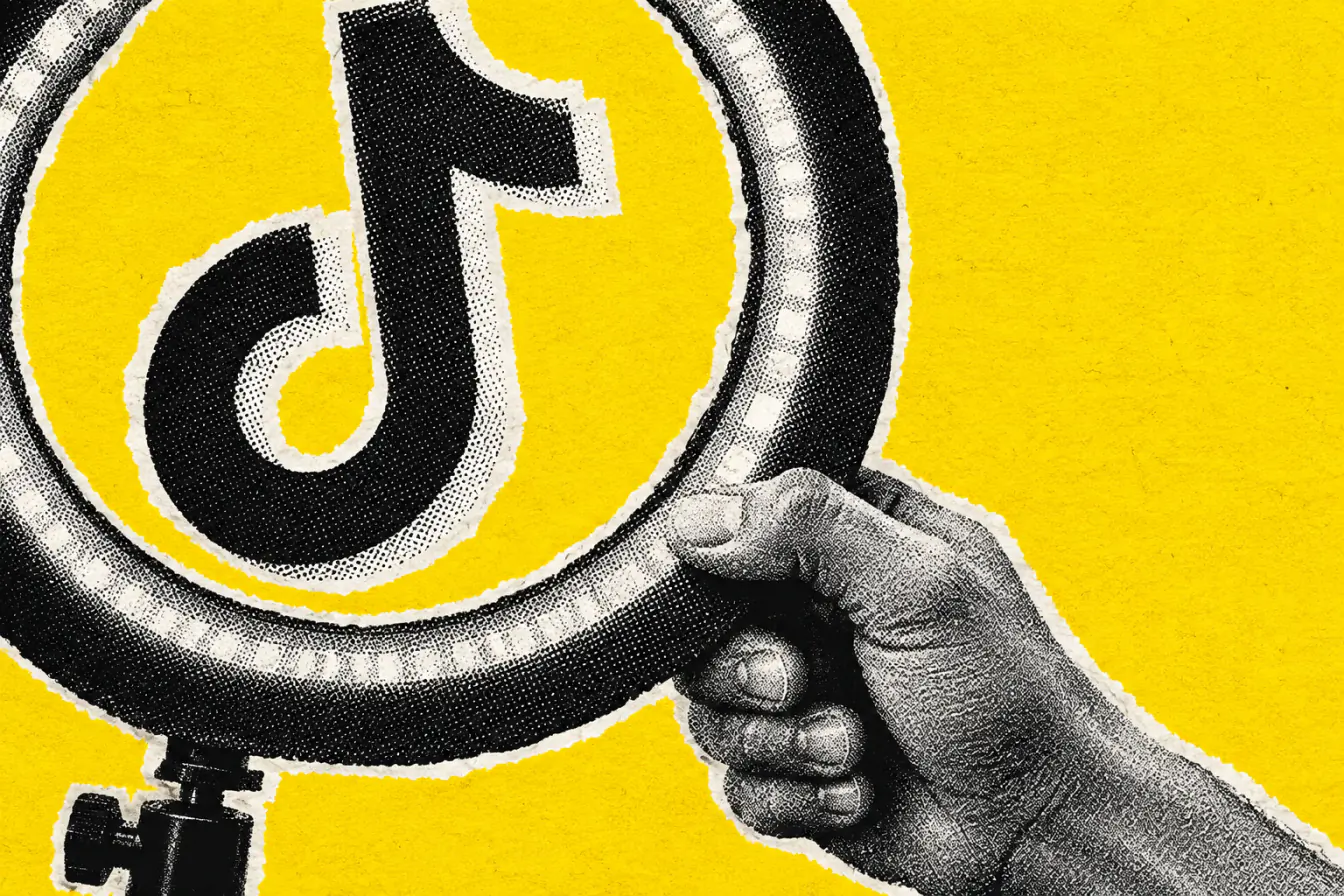 Logo TikTok serré dans l’anneau de Lantern