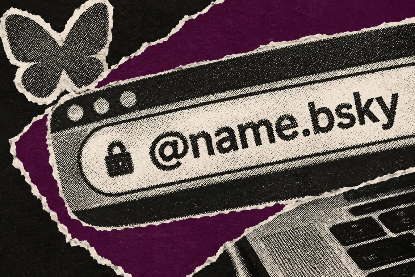 Barre d’adresse avec handle en .bsky