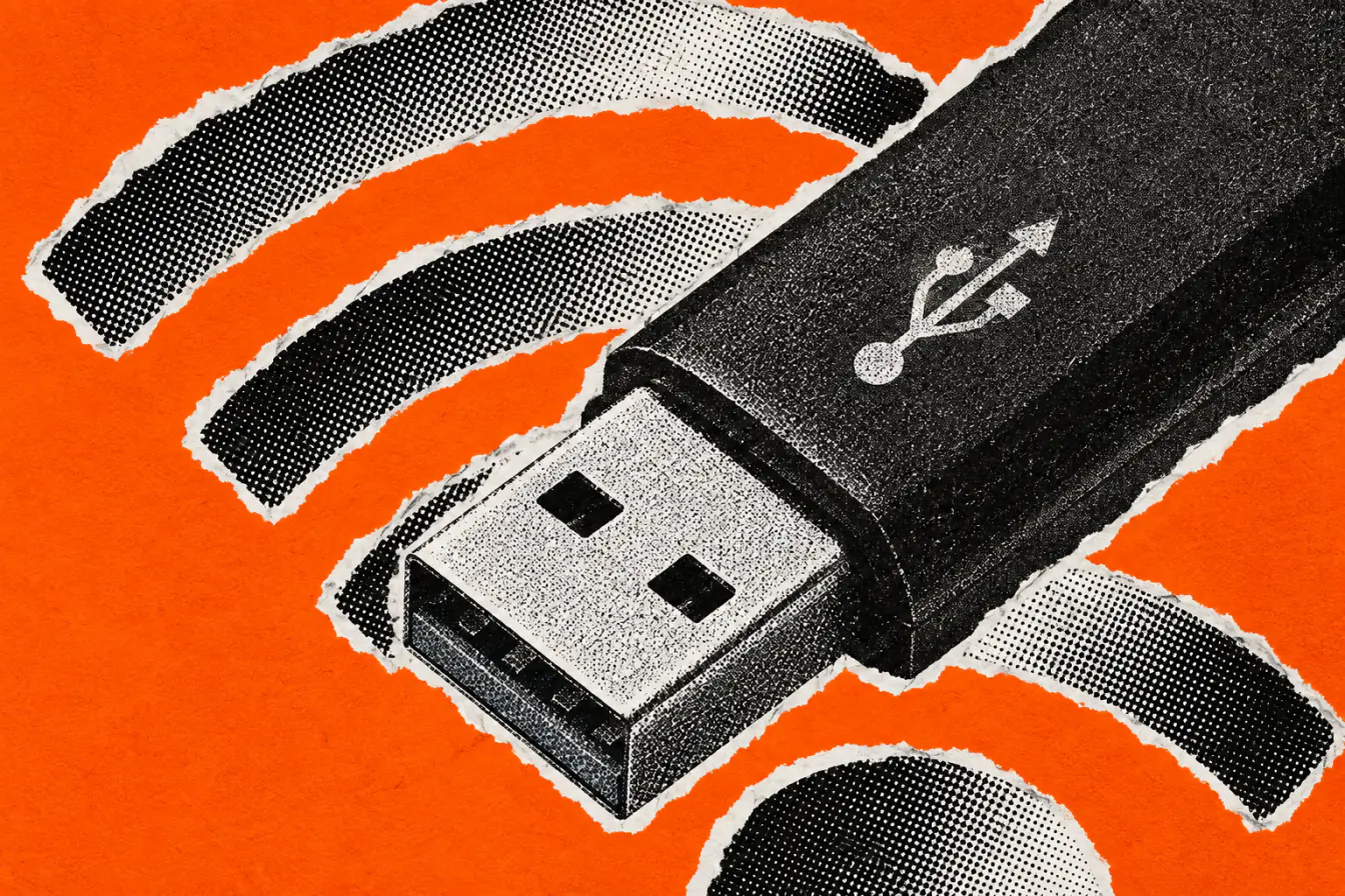 Clé USB coupant des ondes Wi‑Fi