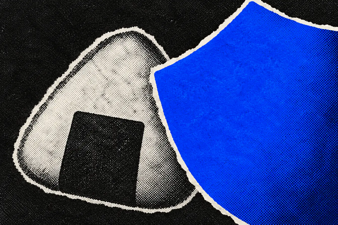 Logo Musubi serré par un bouclier bleu